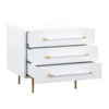 Trident White Nightstand