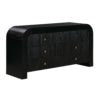 Hump 6 Drawer Black Dresser