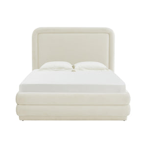 Briella Cream Velvet Bed in King