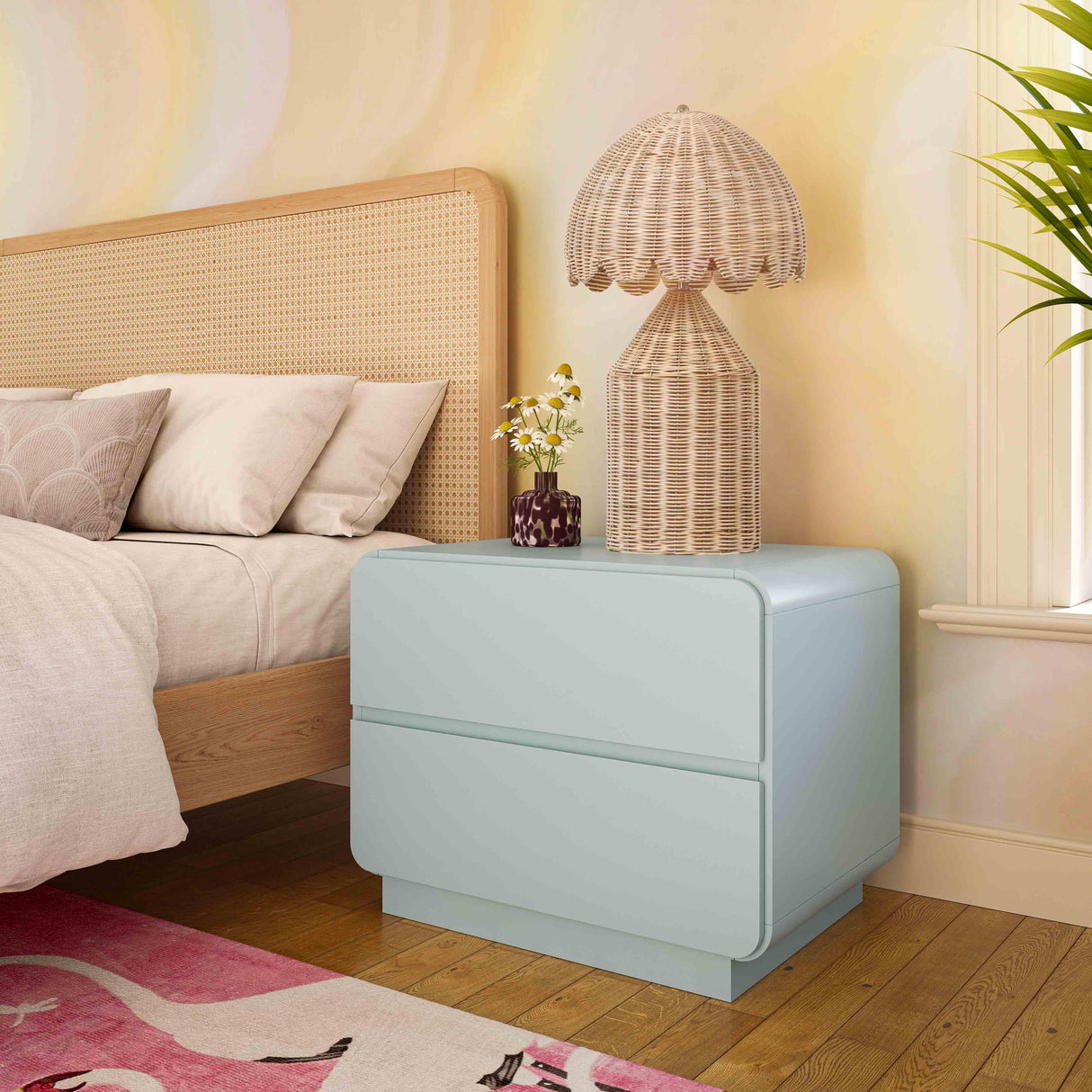 Sagura Blue Nightstand