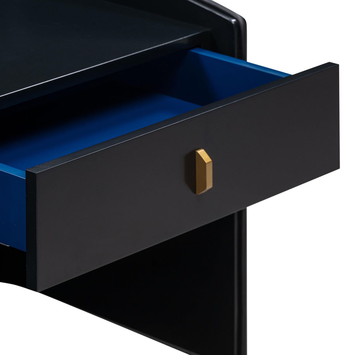 Collins Black Lacquer Nightstand