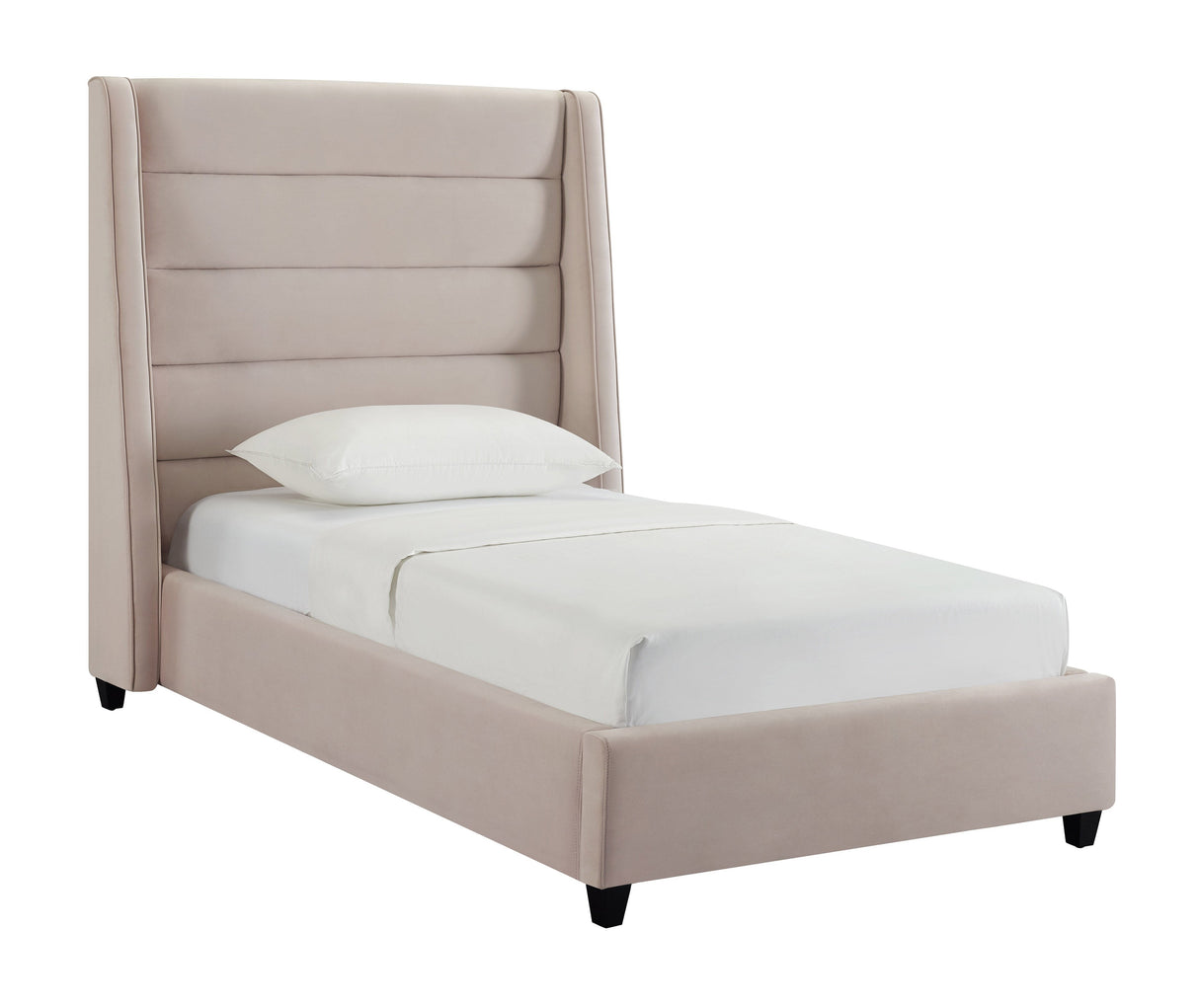 Koah Blush Velvet Bed in Twin