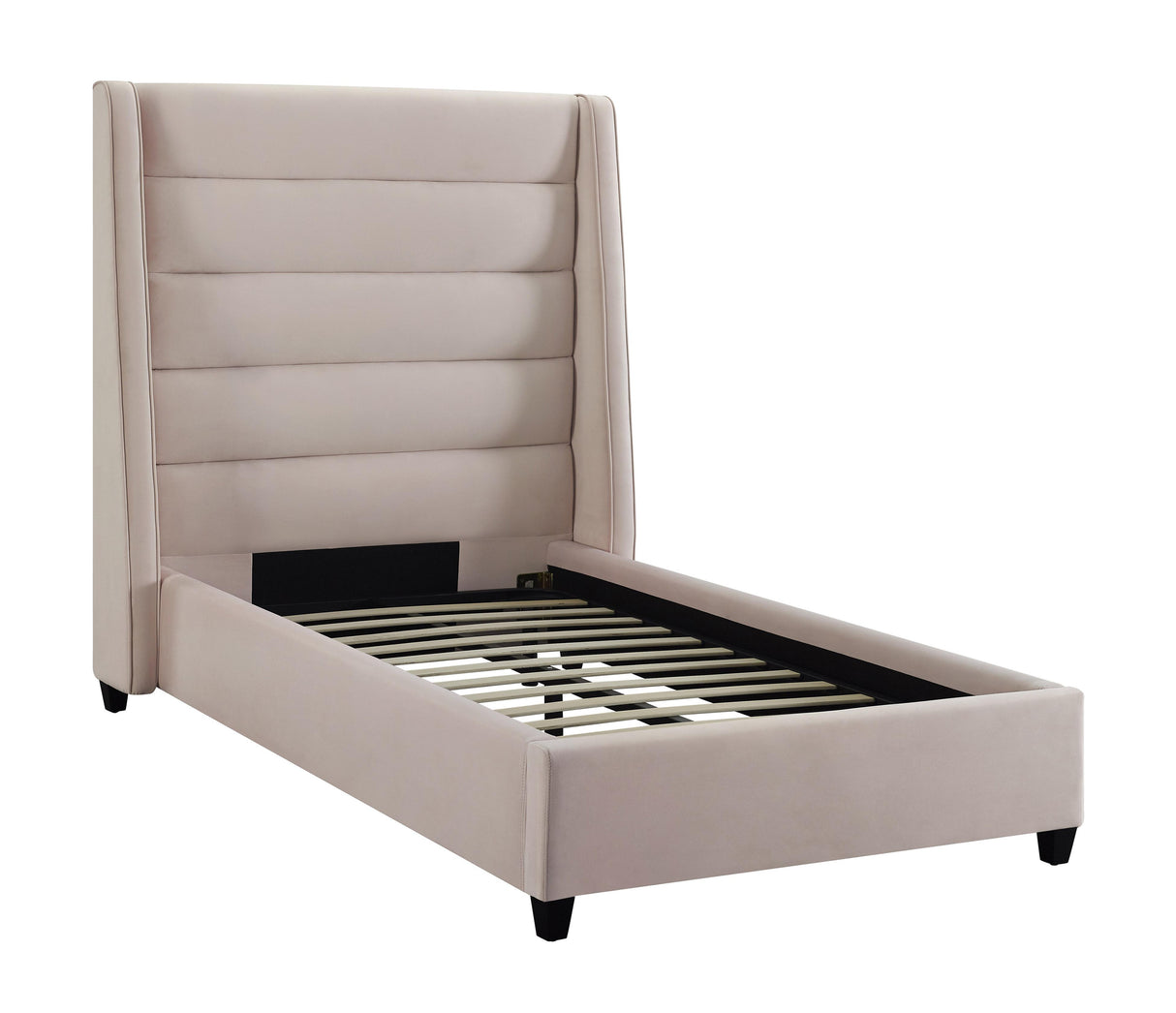 Koah Blush Velvet Bed in Twin