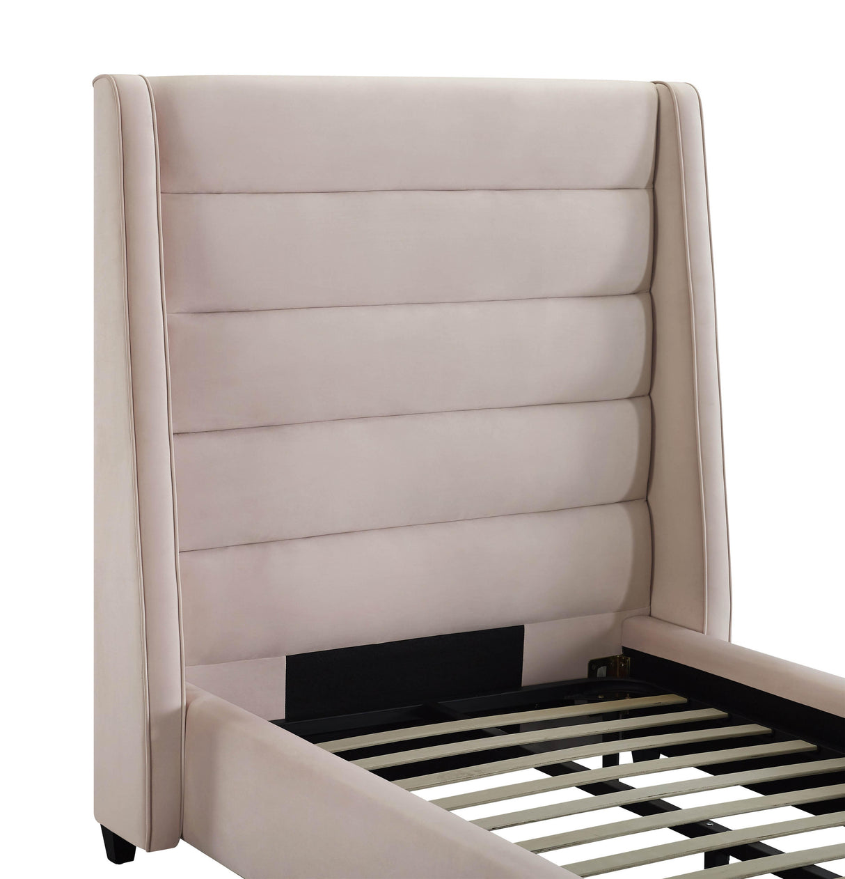 Koah Blush Velvet Bed in Twin