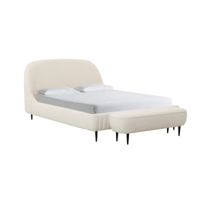 Denise Cream Boucle Bed in King