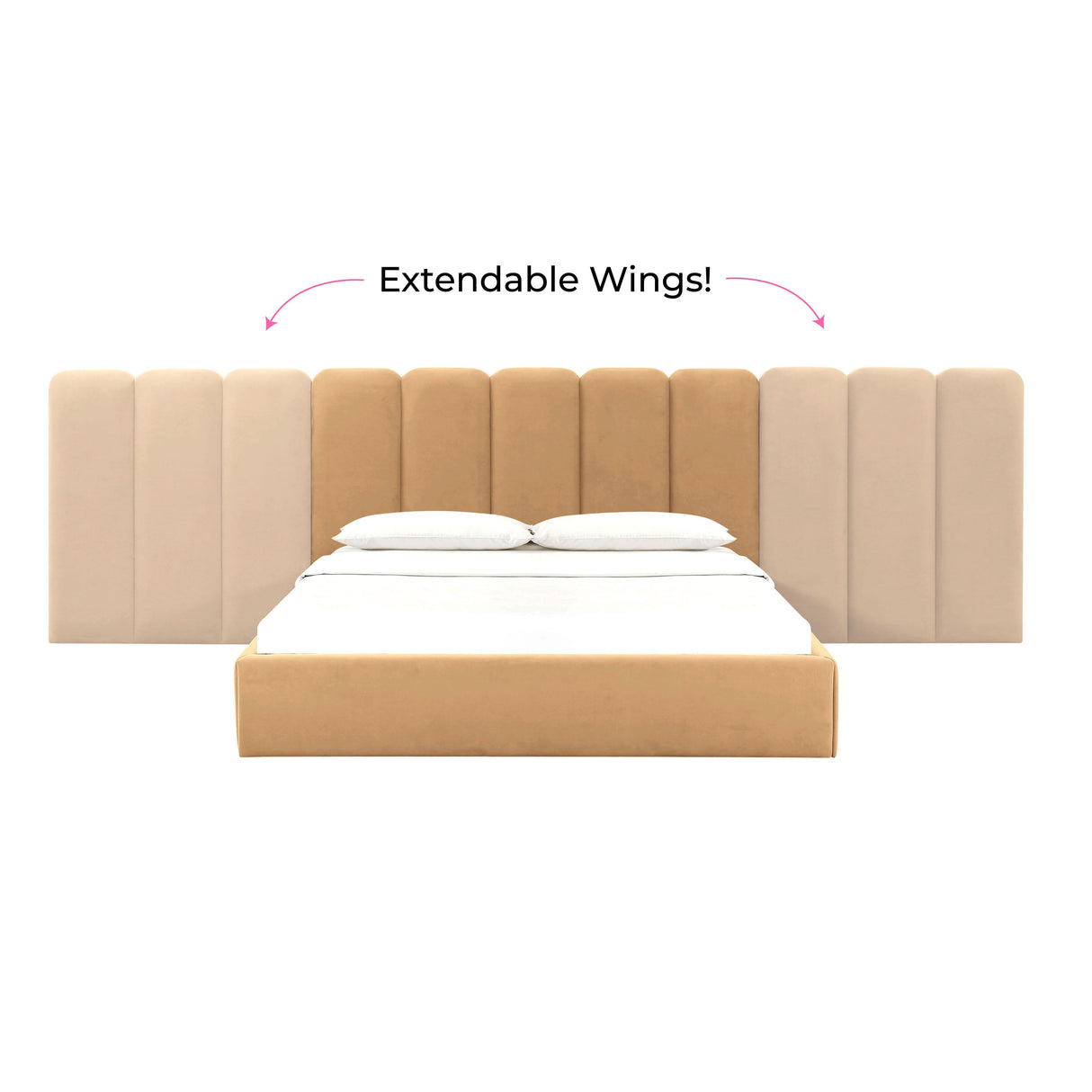 Palani Honey Velvet Wings - Queen or King (Set of 2)