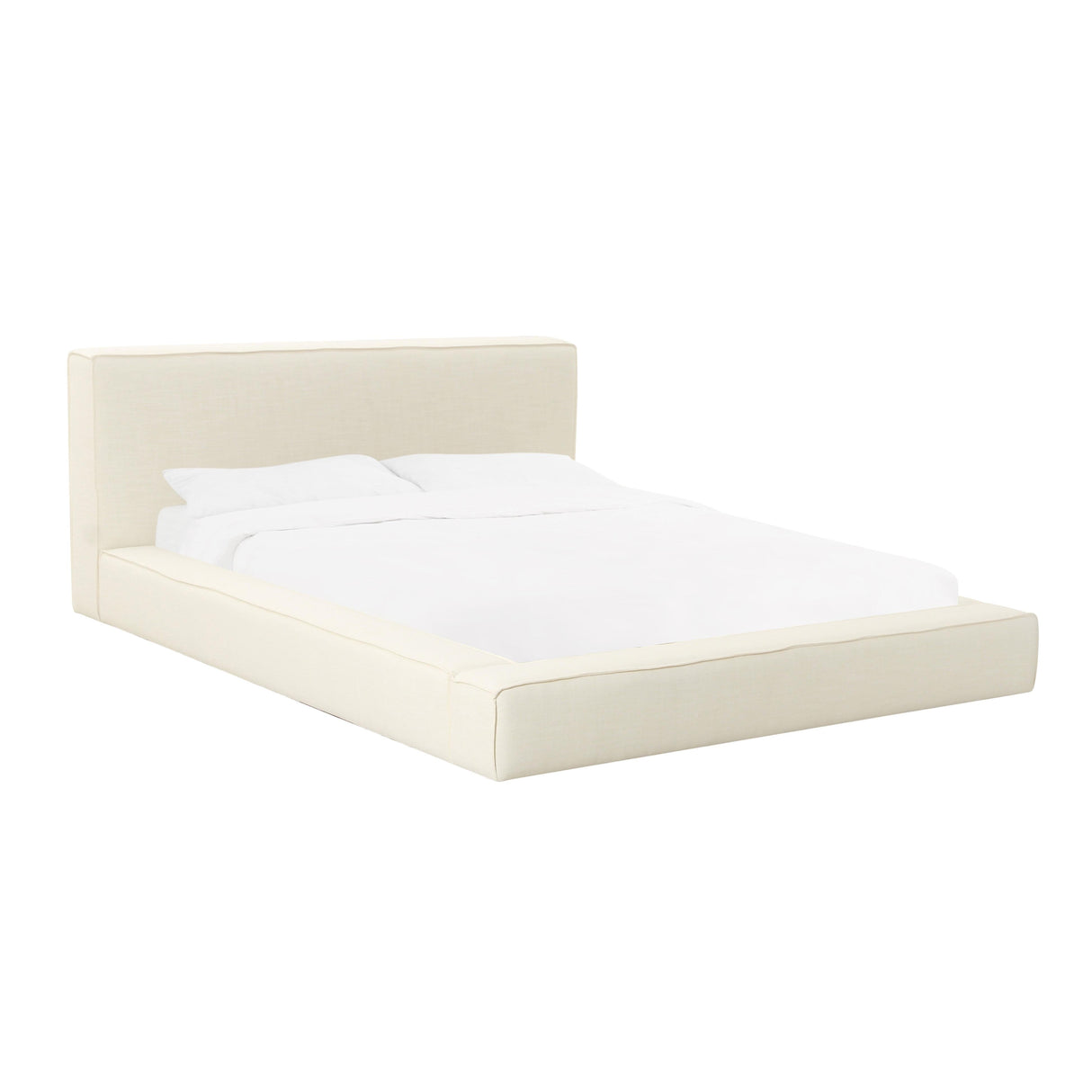 Olafur Cream Linen King Bed