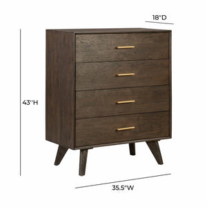 Loft Wooden 4 Drawer Chest