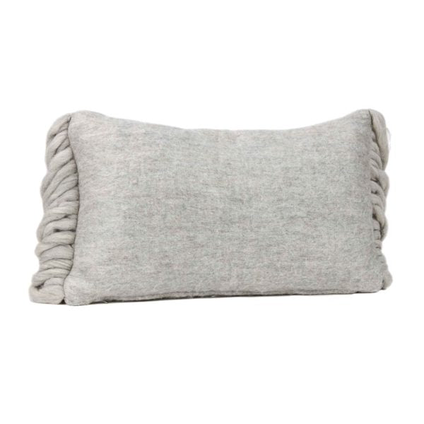 Afrino Wool Grey Pillow