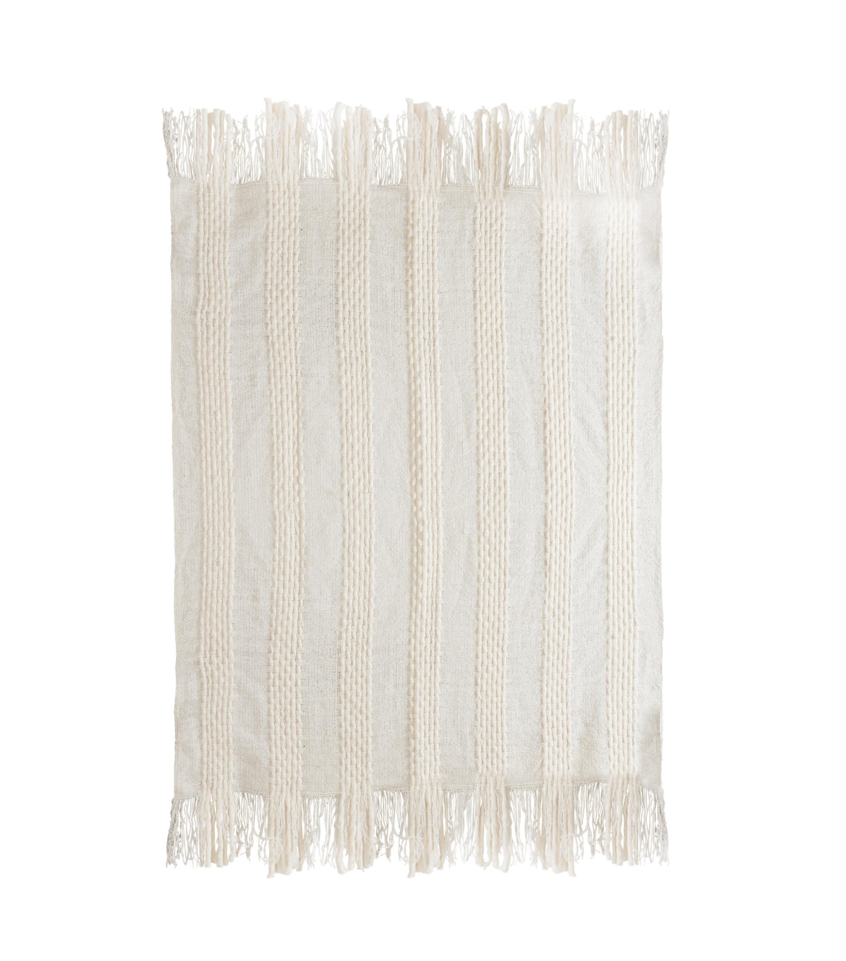 Lima Cotton White Throw