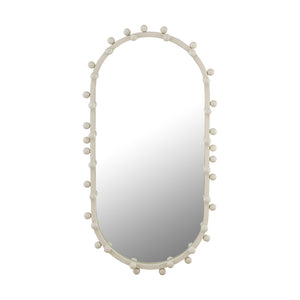 Bubbles Ivory Large Oval Wall Mirror