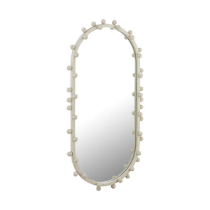 Bubbles Ivory Large Oval Wall Mirror