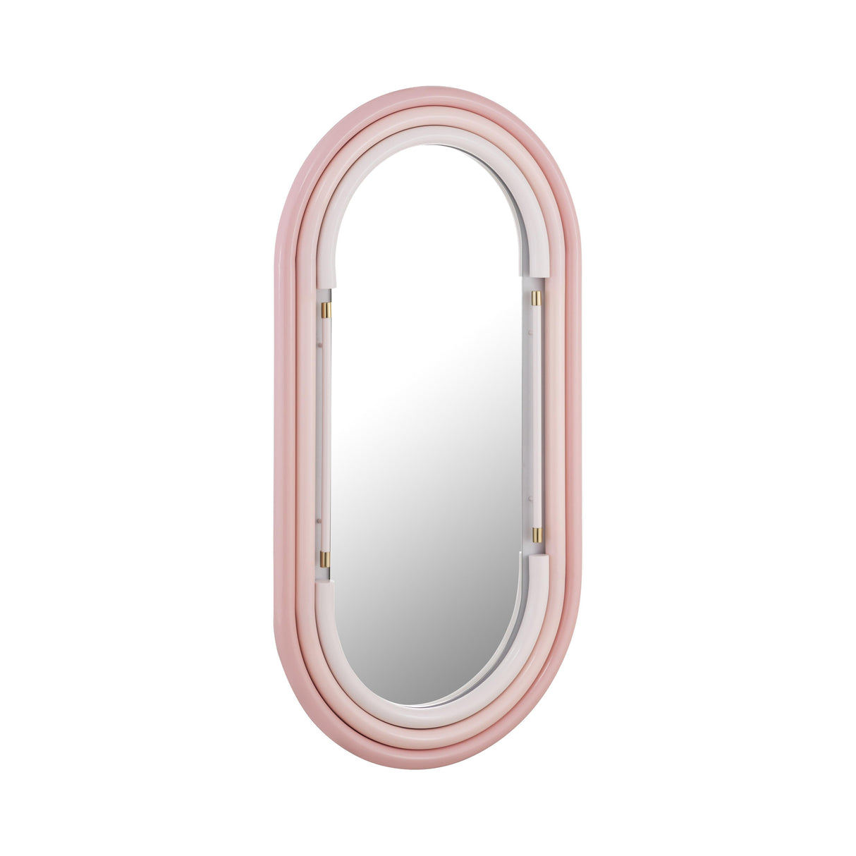 Neon Wall Mirror in Pink