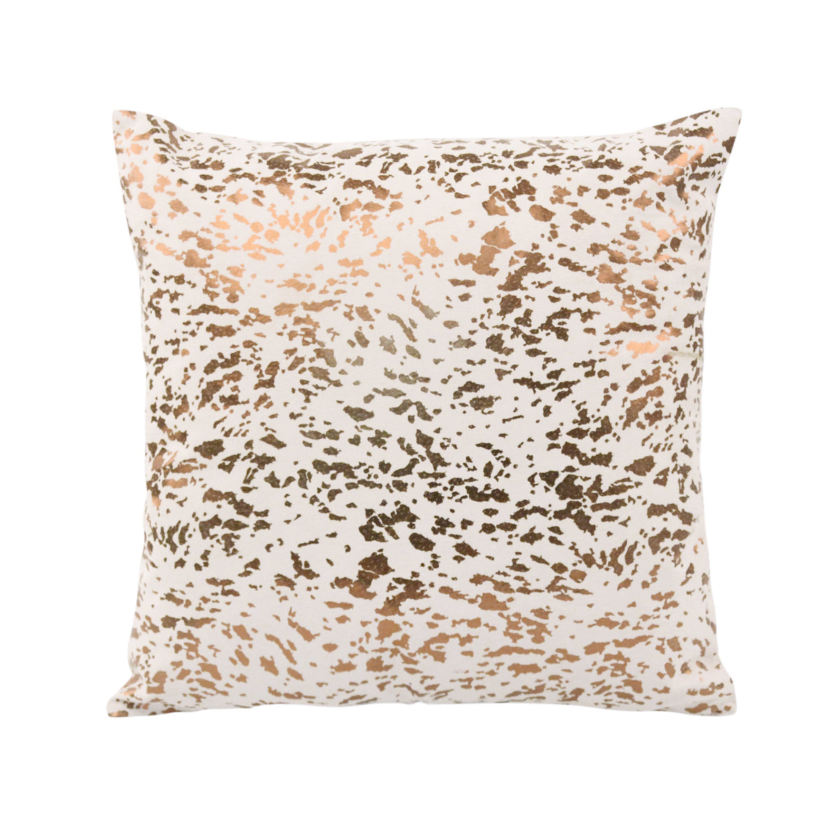 Leather Speckled Gold Pillow