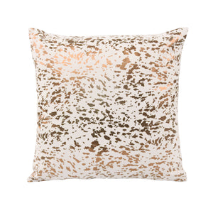 Leather Speckled Gold Pillow