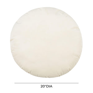 Potter 20" Cream Velvet Pillow