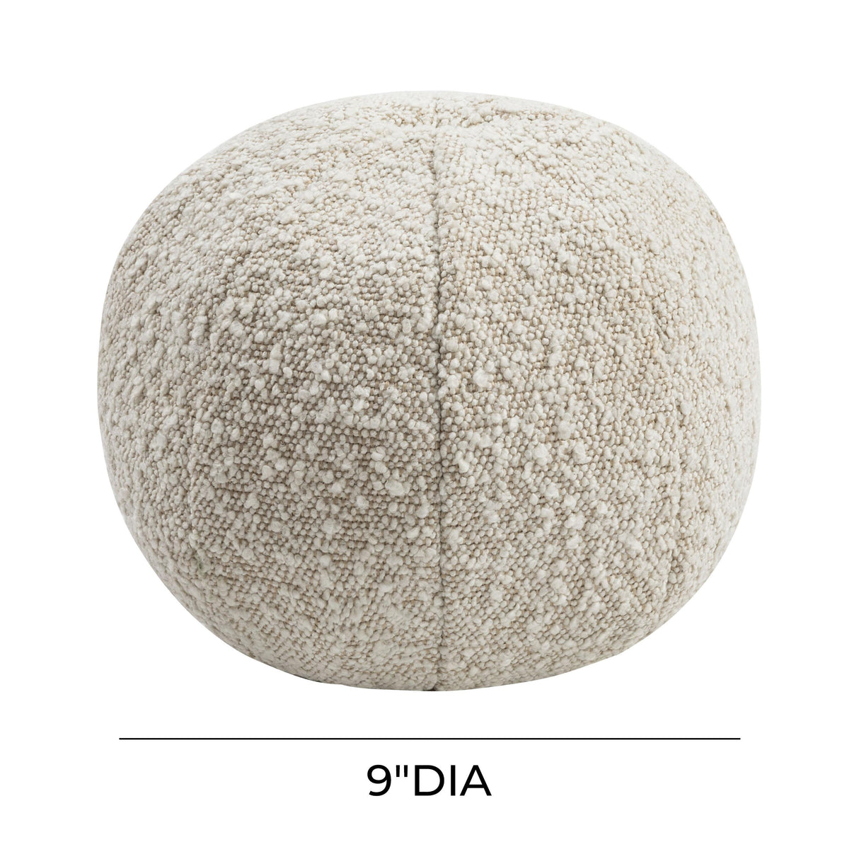 Boba 9" Beige BouclÃ© Pillow