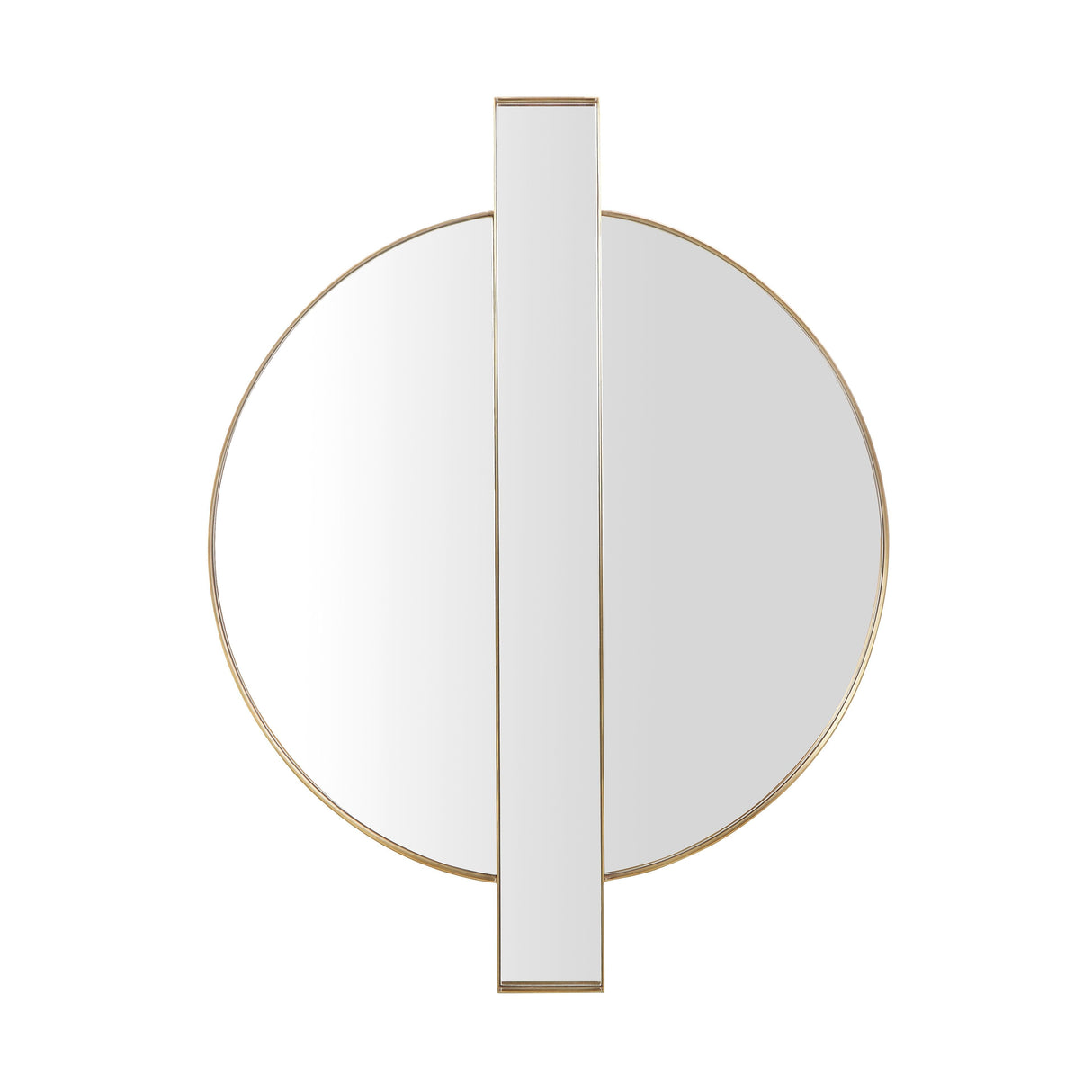 Carri Gold Round Wall Mirror