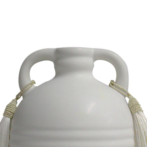 Adonis White Ceramic Vase