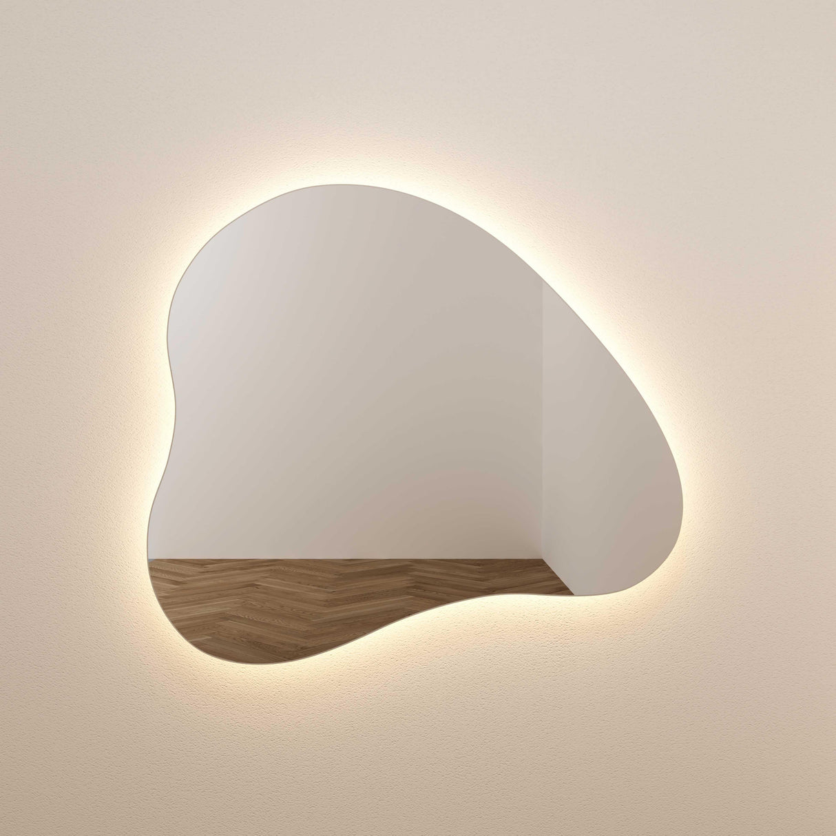 Phoebe LED Teardrop Wall Mirror