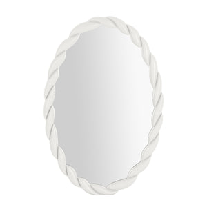 Agnes Cream Oval Mirror