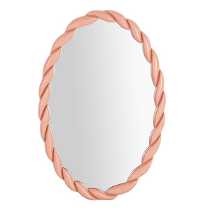 Agnes Mauve Oval Mirror