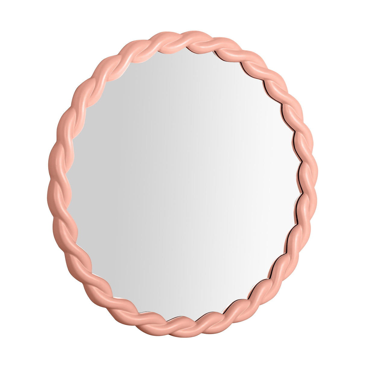 Agnes Mauve Round Mirror