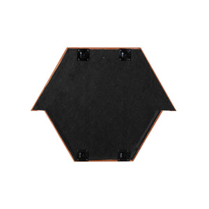 Lally Terracotta Velvet Prism Wall Mirror