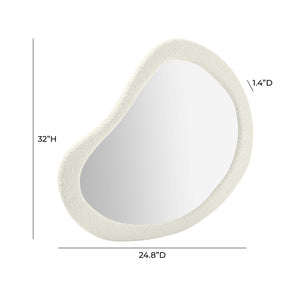 Klaryss Teardrop Boucle Mirror