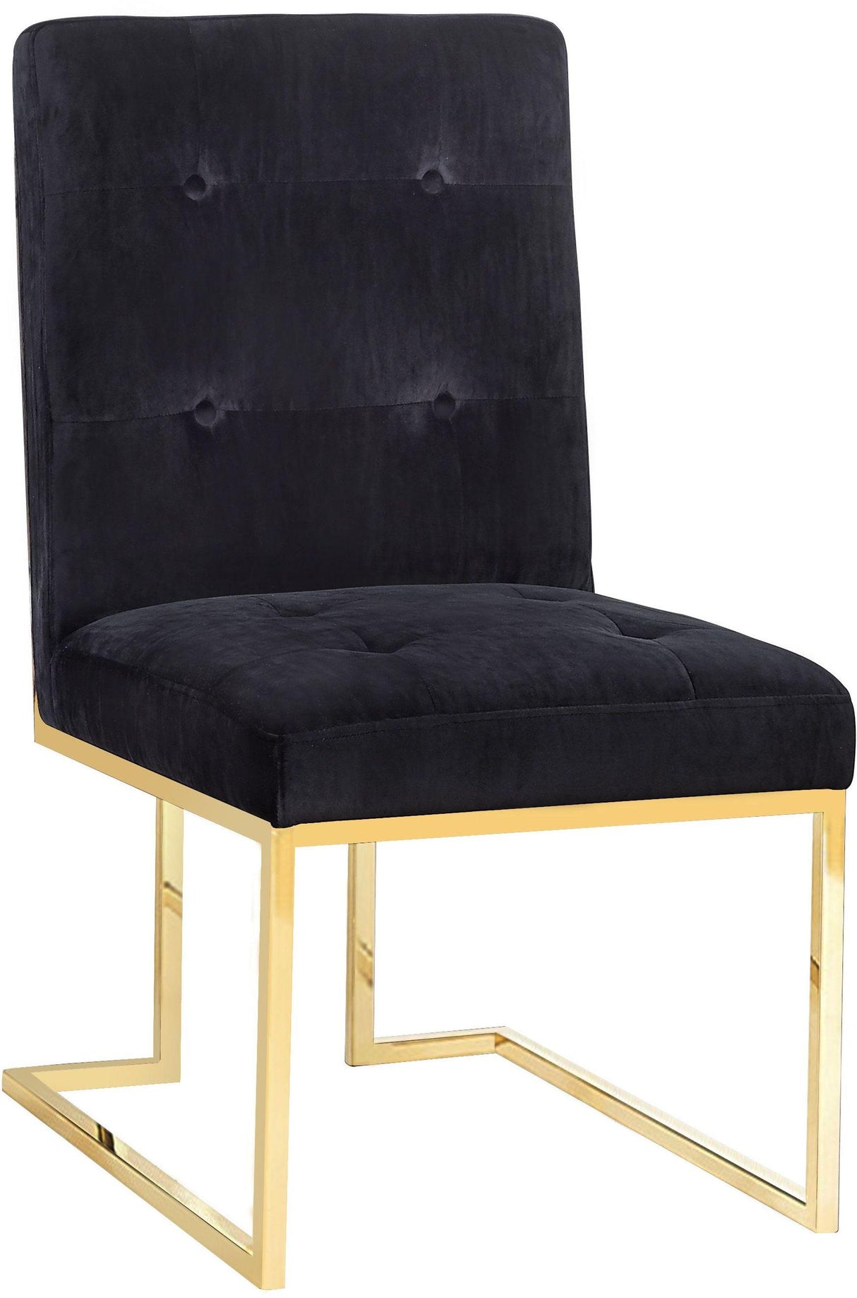 AKIKO BLACK VELVET CHAIR