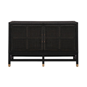 Amara Charcoal Woven Rattan Buffet