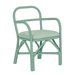 Ginny Green Rattan Dining Chair