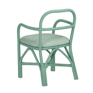 Ginny Green Rattan Dining Chair