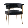 Astrid Grey Velvet Chair