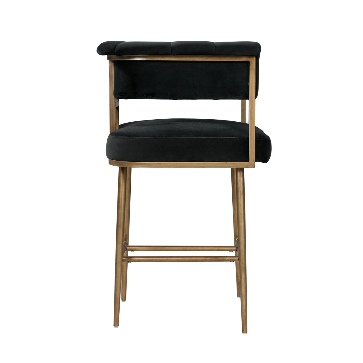 Astrid Grey Velvet Counter Stool