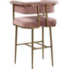 Astrid Blush Velvet Bar Stool