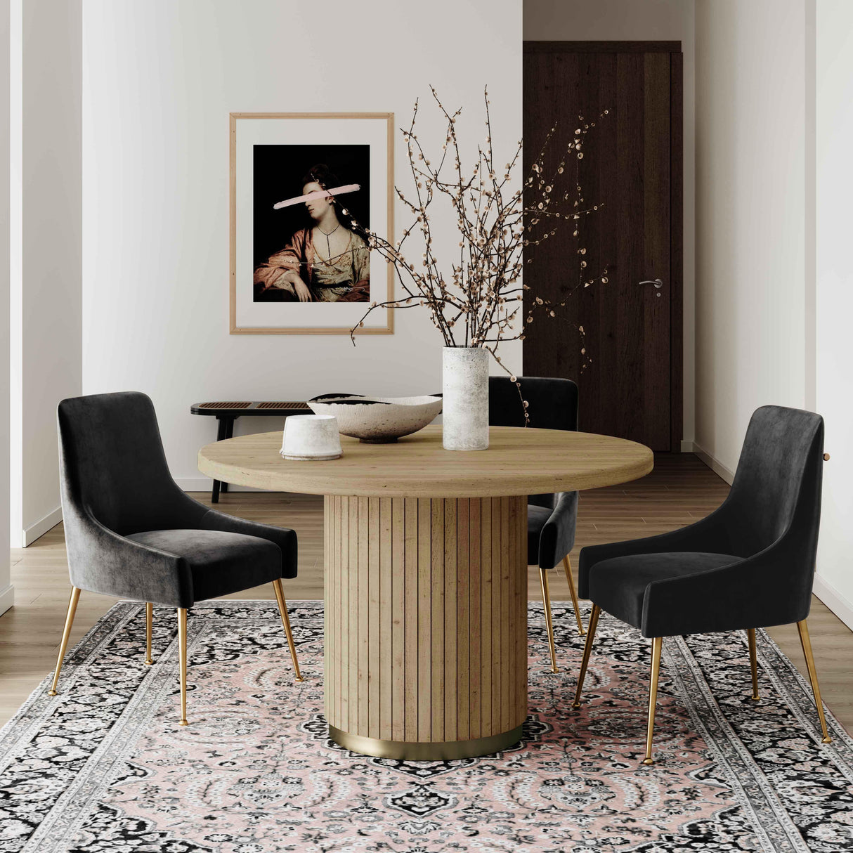 Chelsea Round Oak Dining Table