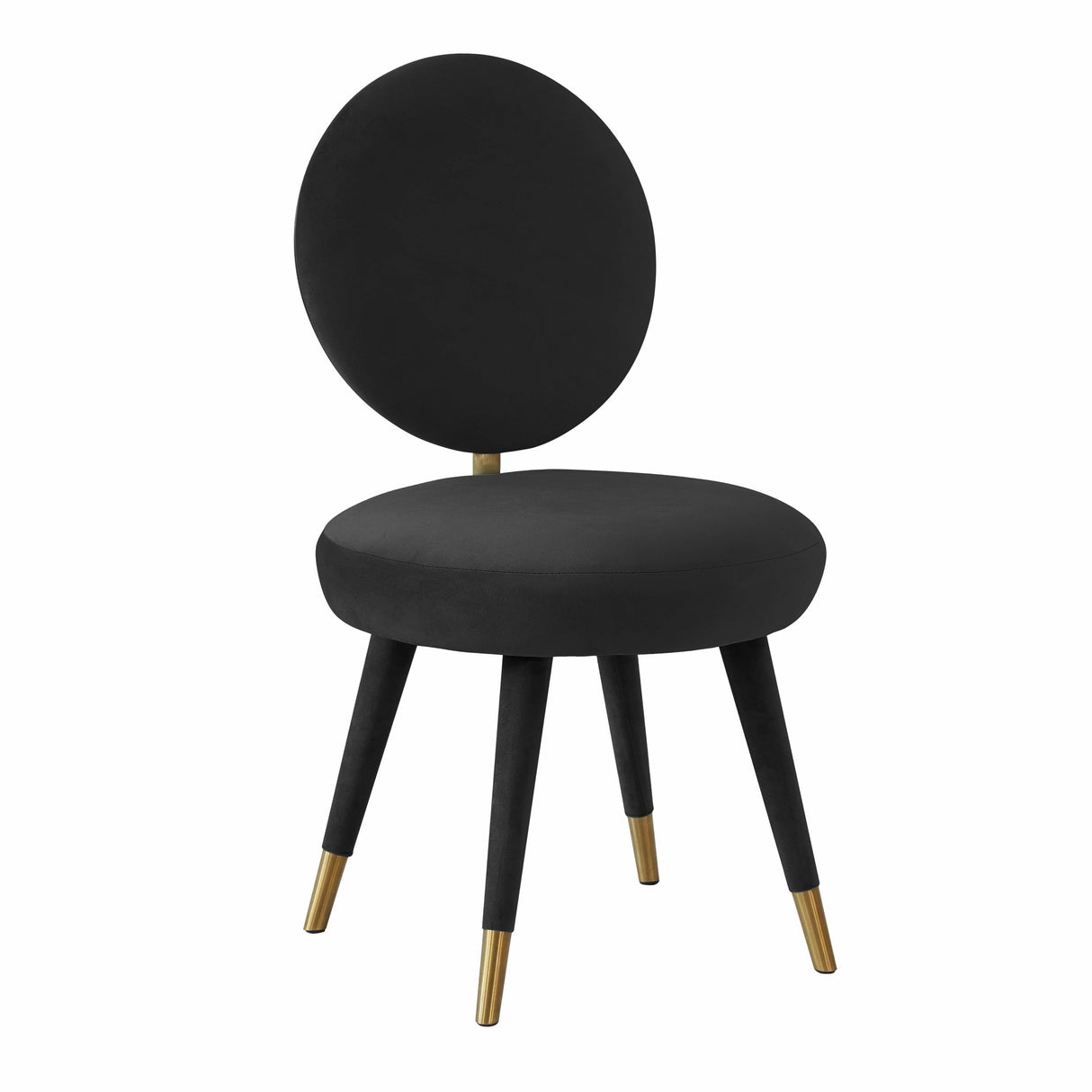 Kylie Black Velvet Dining Chair