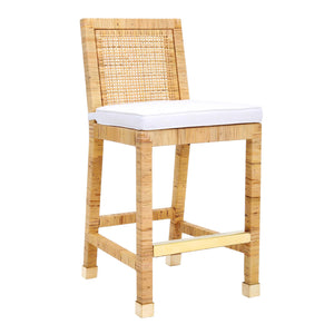 Amara Rattan Performance Fabric Counter Stool