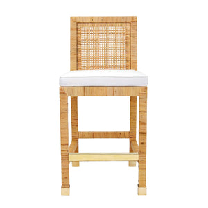 Amara Rattan Performance Fabric Counter Stool