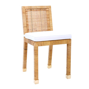 Amara Rattan Performance Fabric Dining Chair