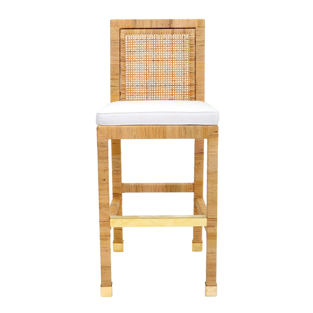 Amara Rattan Performance Fabric Bar Stool