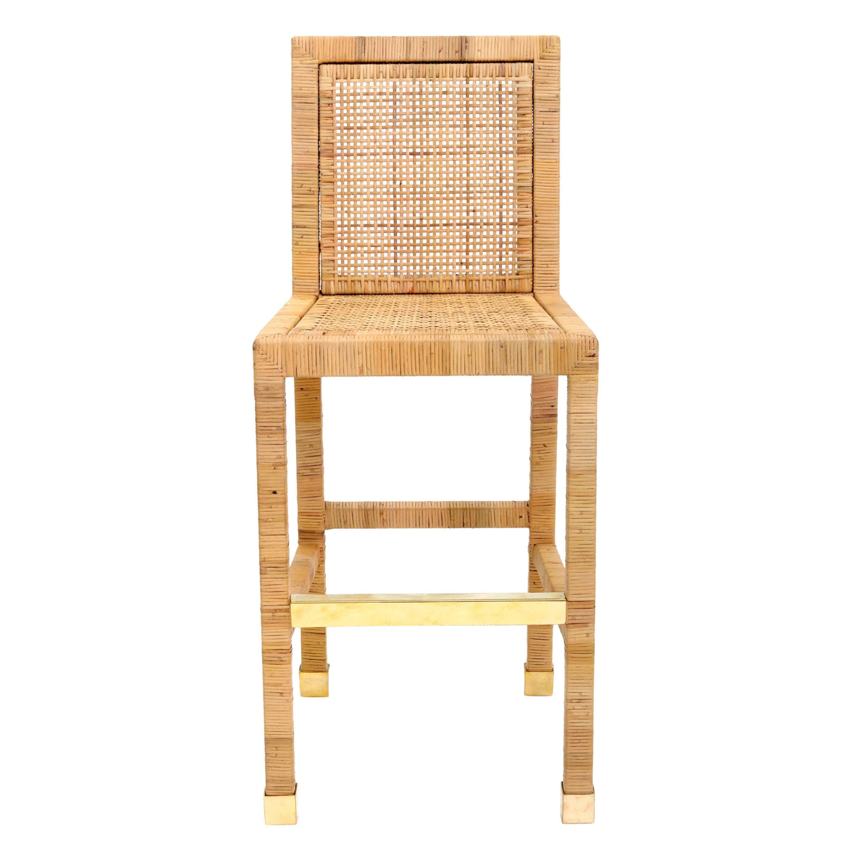 Amara Rattan Performance Fabric Bar Stool