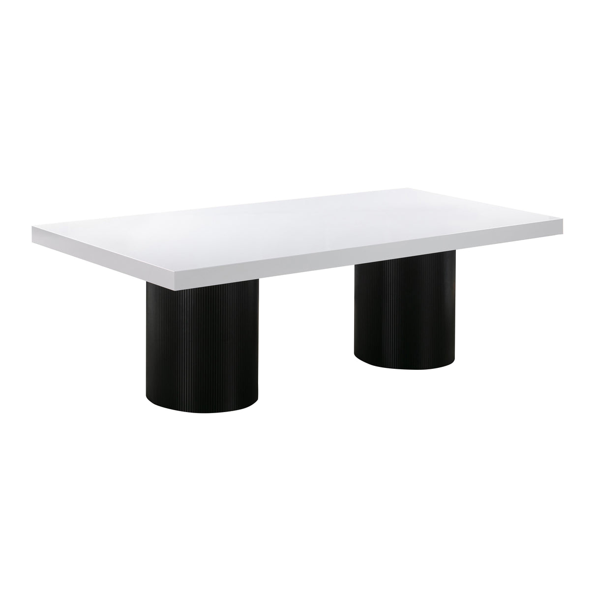 Nova White Lacquer Dining Table