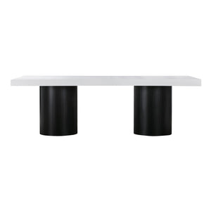 Nova White Lacquer Dining Table