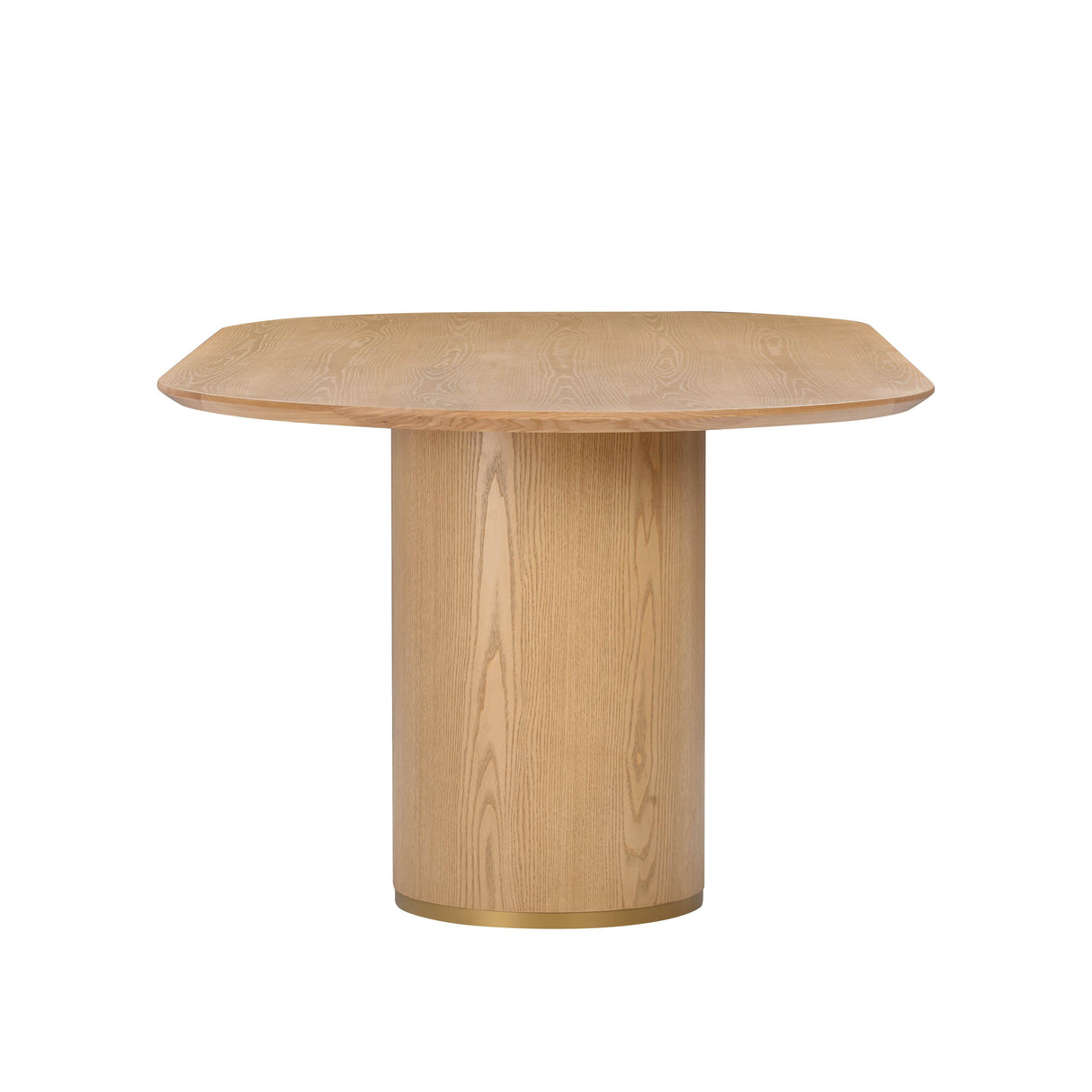 Brandy Natural Ash Wood Oval Dining Table