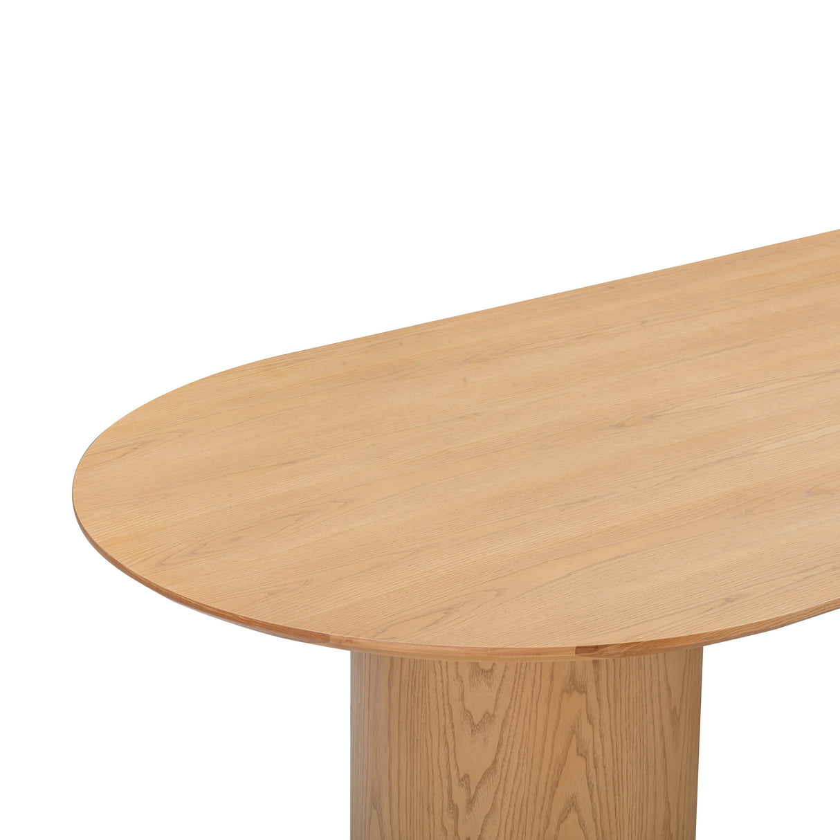 Brandy Natural Ash Wood Oval Dining Table