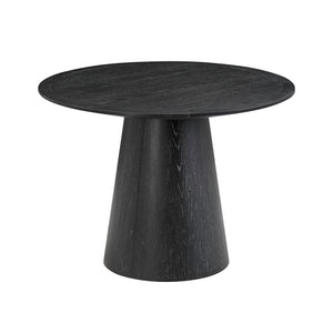 Sahara Black Oak Round Dining Table