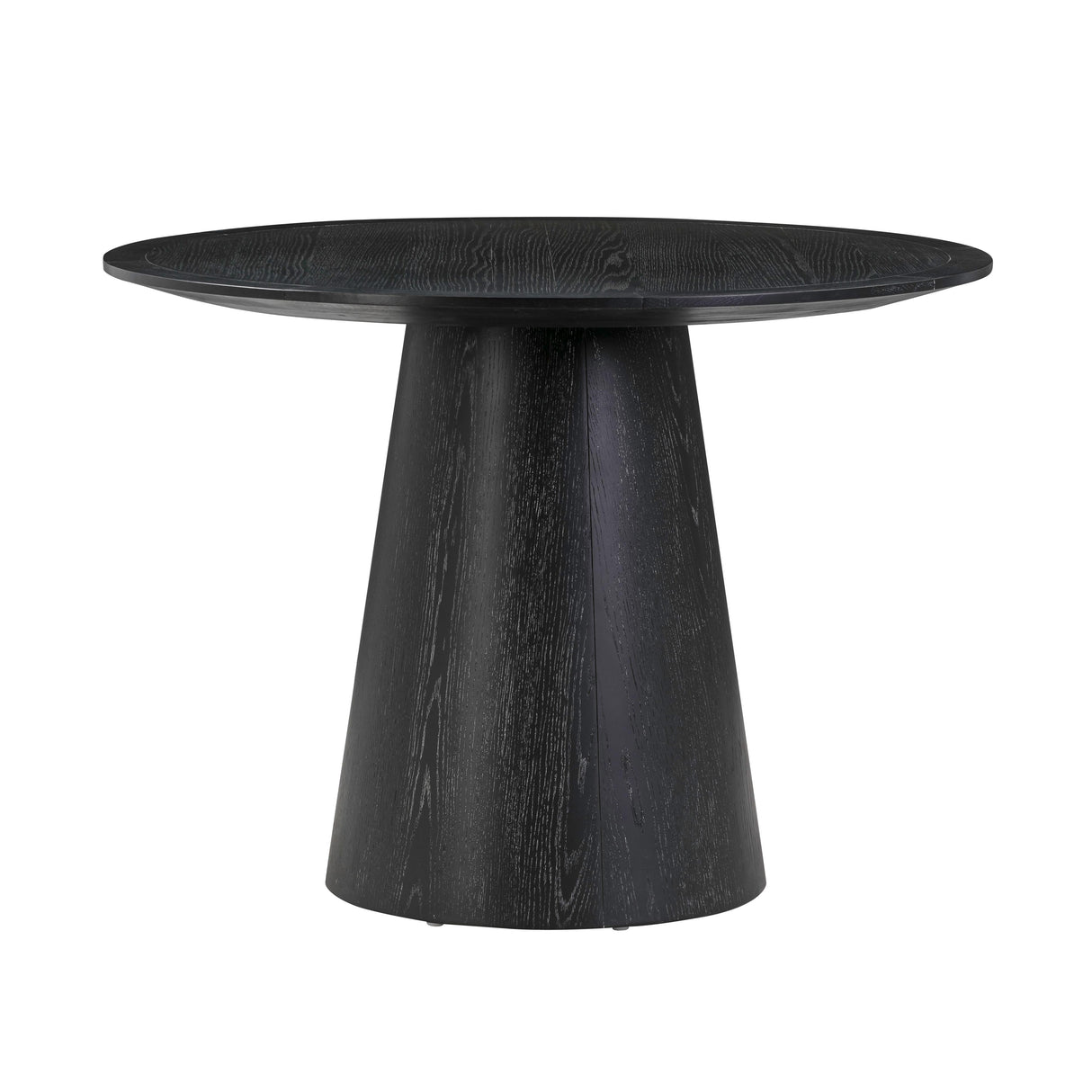 Sahara Black Oak Round Dining Table