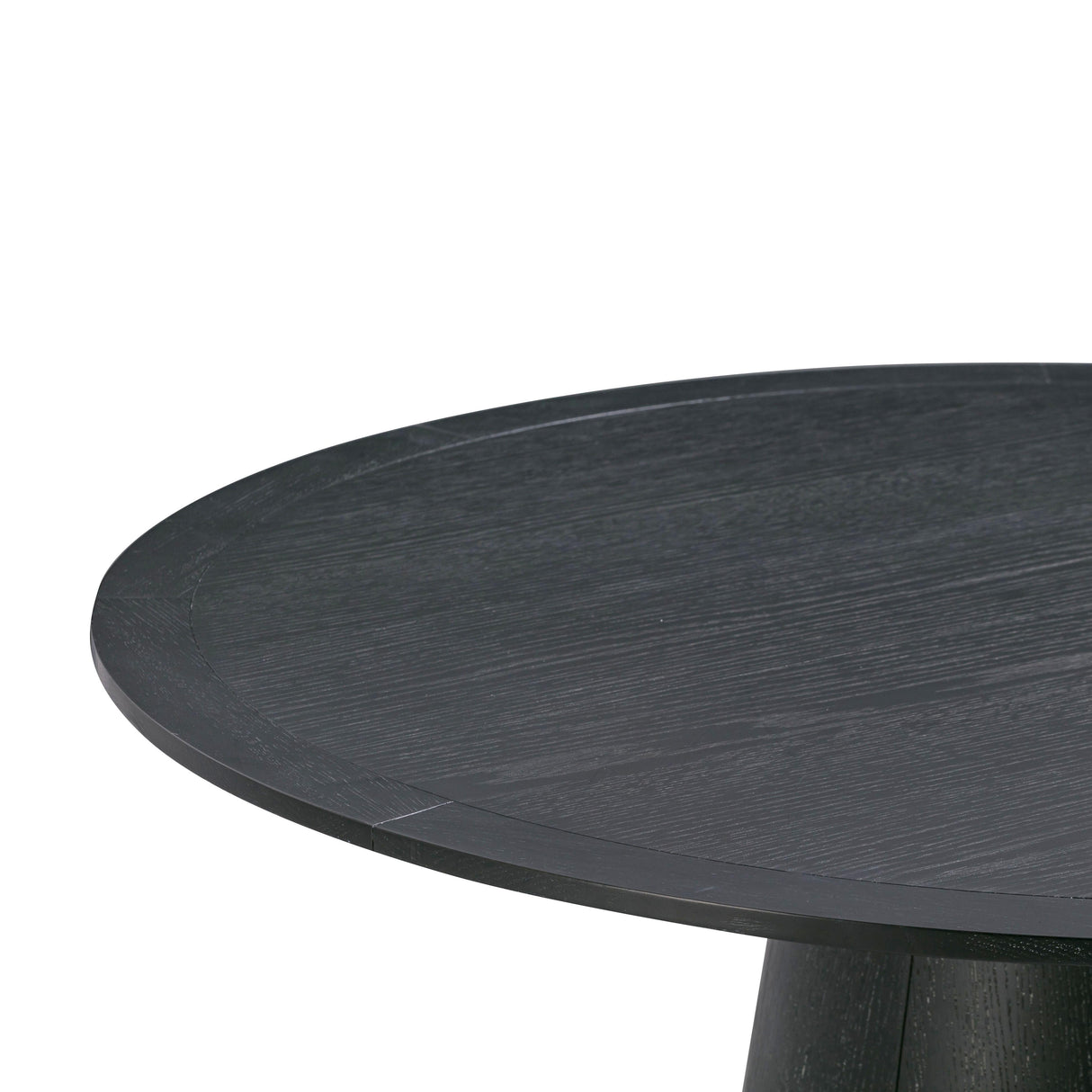 Sahara Black Oak Round Dining Table